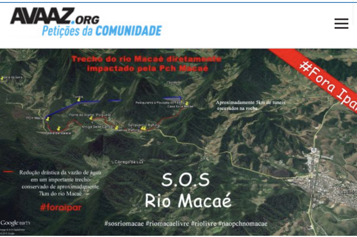 Macaé: movimento tenta impedir construção de hidroelétrica no Sana. Vereador encampa luta. Entenda!
