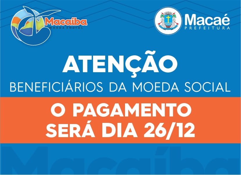Prefeitura paga Moeda Social Macaíba nesta terça