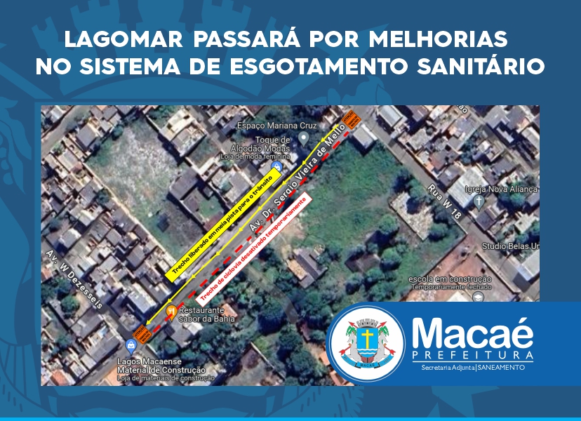 Lagomar passará por obras de melhoria no sistema de esgotamento sanitário