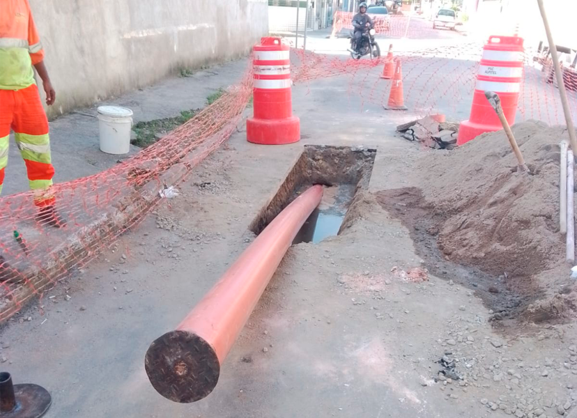 Melhorias na ampliação do sistema de esgotamento em Macaé