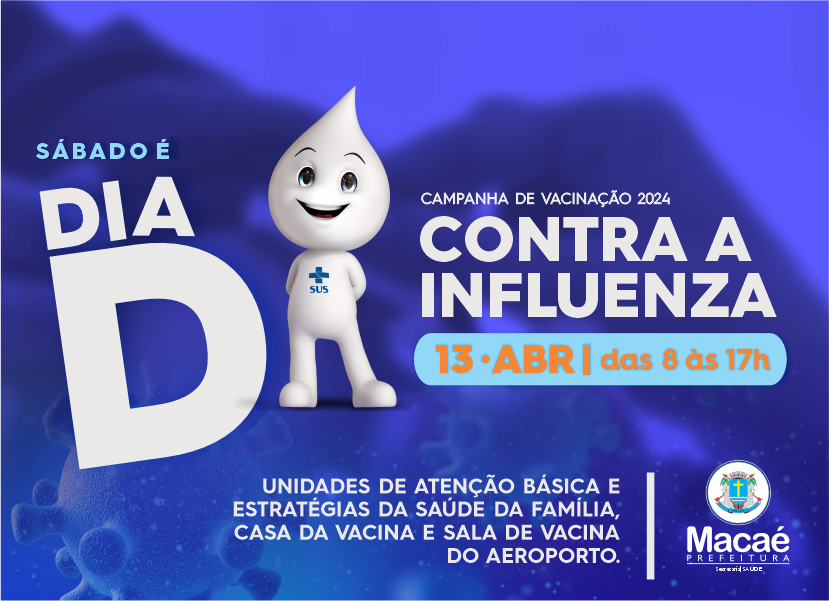 Macaé promove Dia D de Vacinação contra a Influenza neste sábado