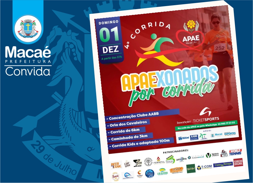 Prefeitura apoia a 4ª edição do “Apaexonados por Corrida”