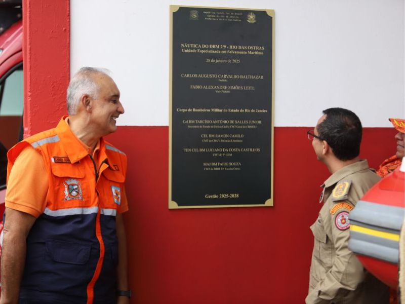 Secretário estadual de Defesa Civil participa de inauguração de nova unidade em Rio das Ostras