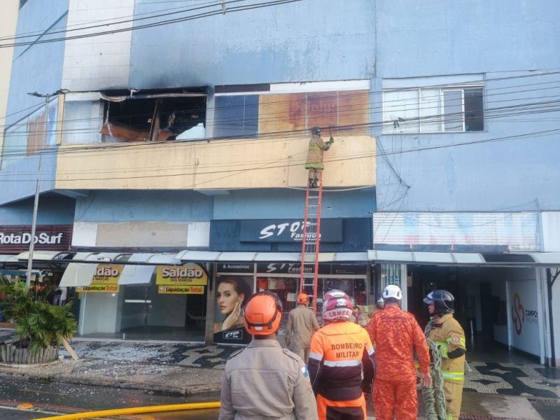 Incêndio no Campos Shopping pode estar relacionado com relação extraconjugal