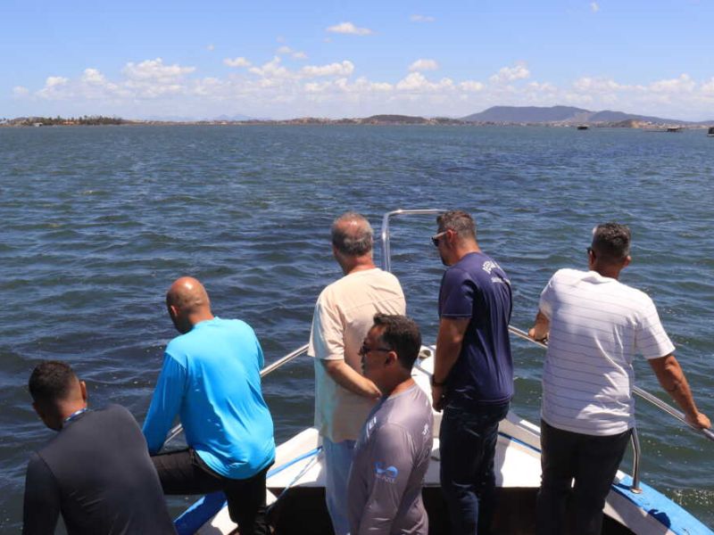 Lagoa de Araruama recebe vistoria conjunta do INEA, da Prolagos e de São Pedro da Aldeia