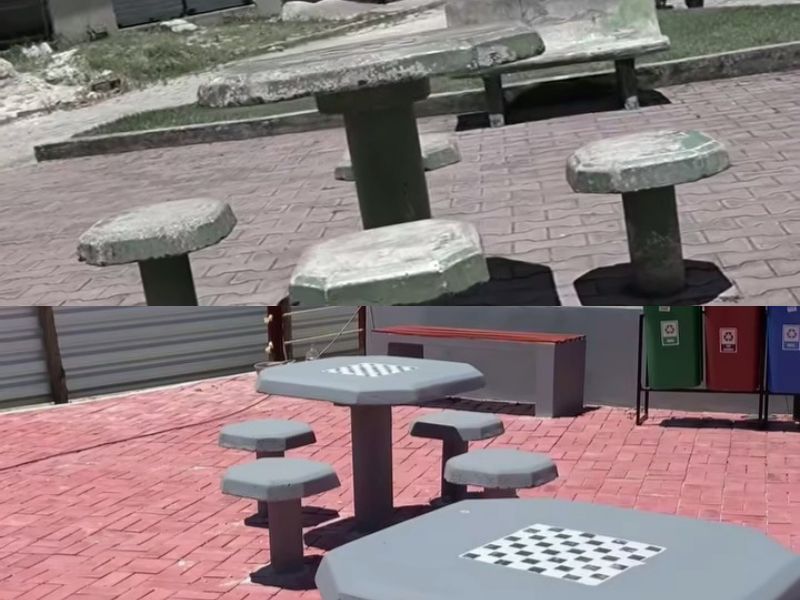 Praça Antônio Ferreira, no Caxito, ganha reforma da gestão Maira Figueiredo em Silva Jardim