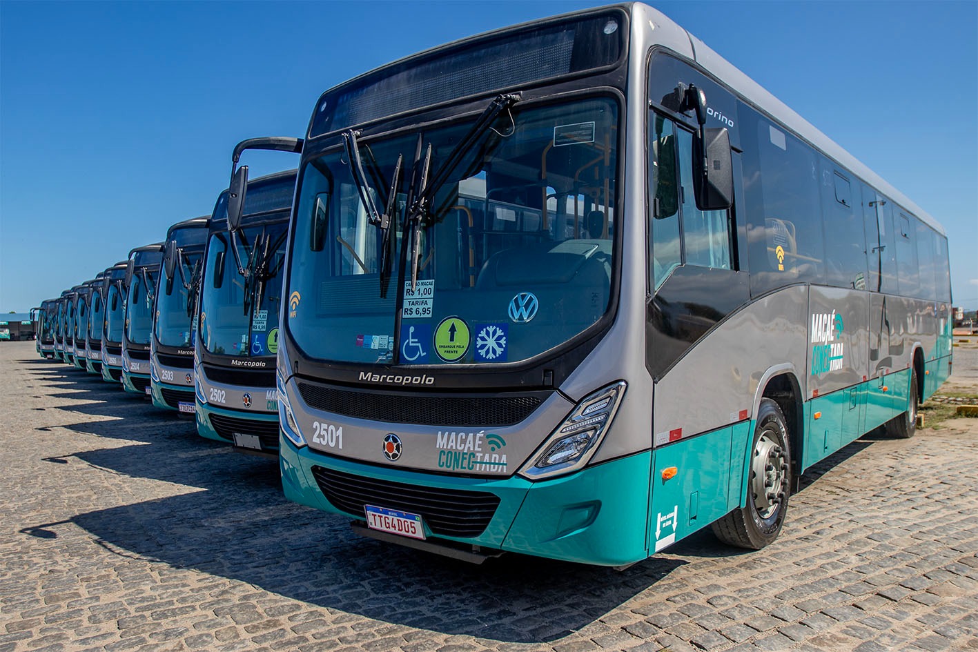 Novos ônibus colocam Macaé em destaque com o sistema de transporte público