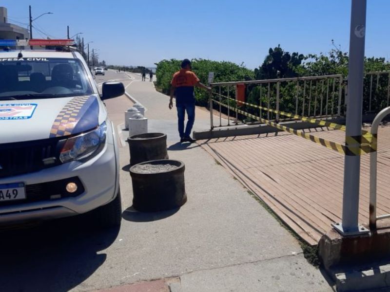 Píer de Costazul, em Rio das Ostras, é interditado para retirada de abelhas no dia de anúncio de reforma