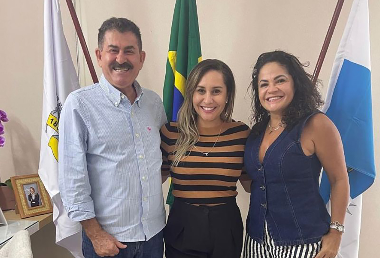 Daniela Soares recebe Paulo Malo e Franciane Motta para discutir parcerias para Araruama
