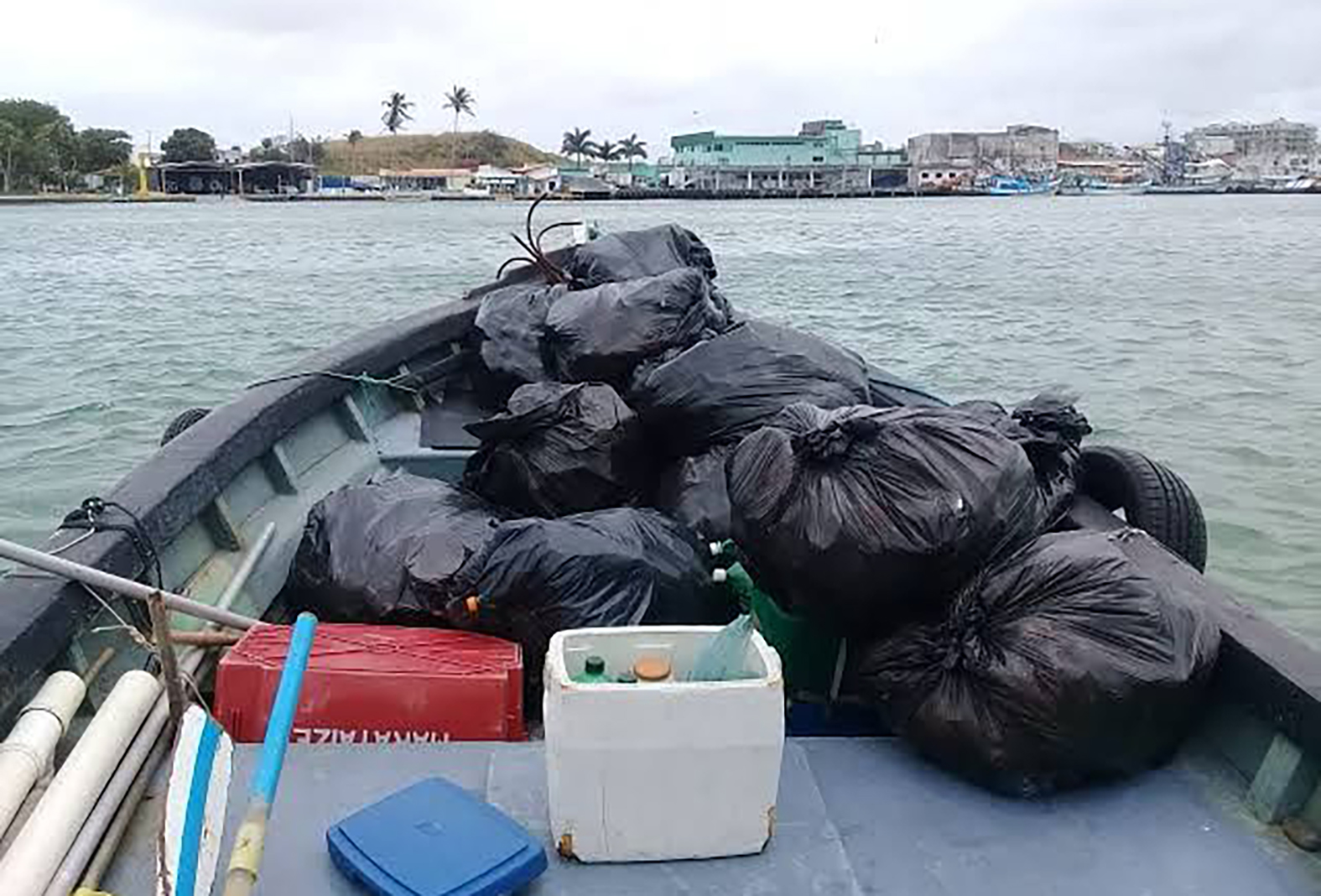 Toneladas de lixo são retiradas da Ilha do Japonês em força-tarefa da Prefeitura após feriado