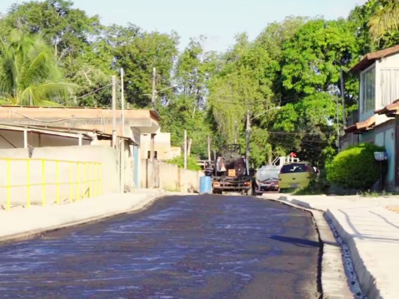 Bairro de Silva Jardim começou a receber obras de pavimentação nessa semana