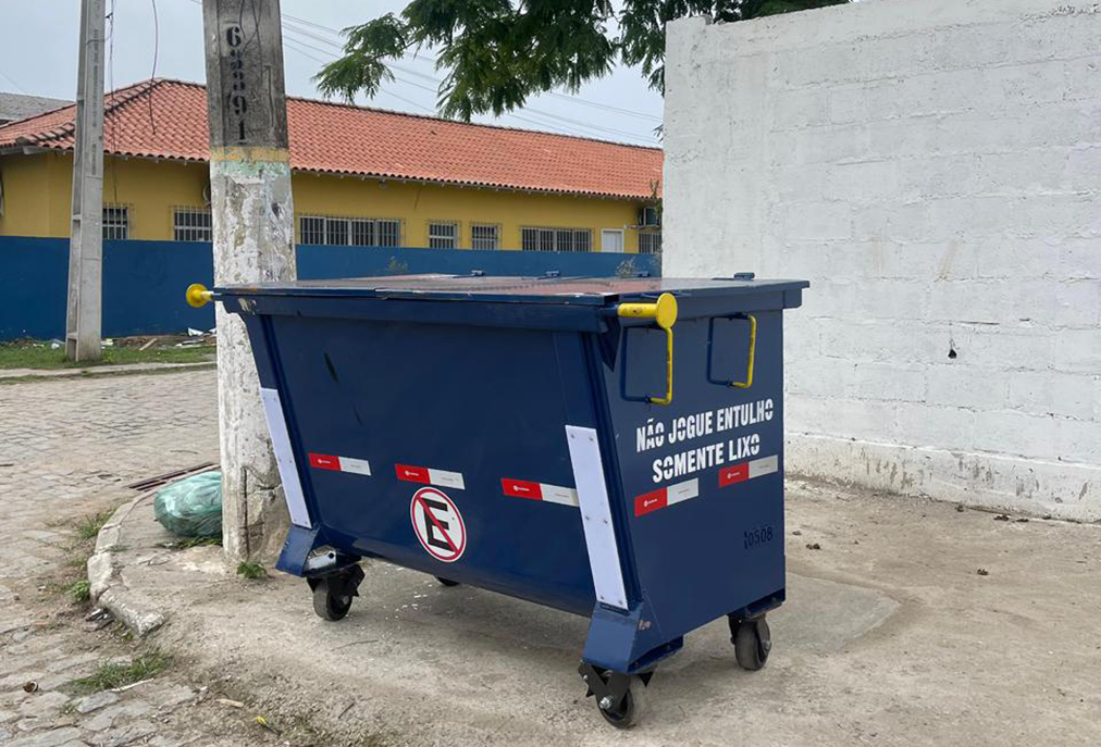 Mais contêineres são recebidos em Cabo Frio para facilitar descarte correto do lixo residencial