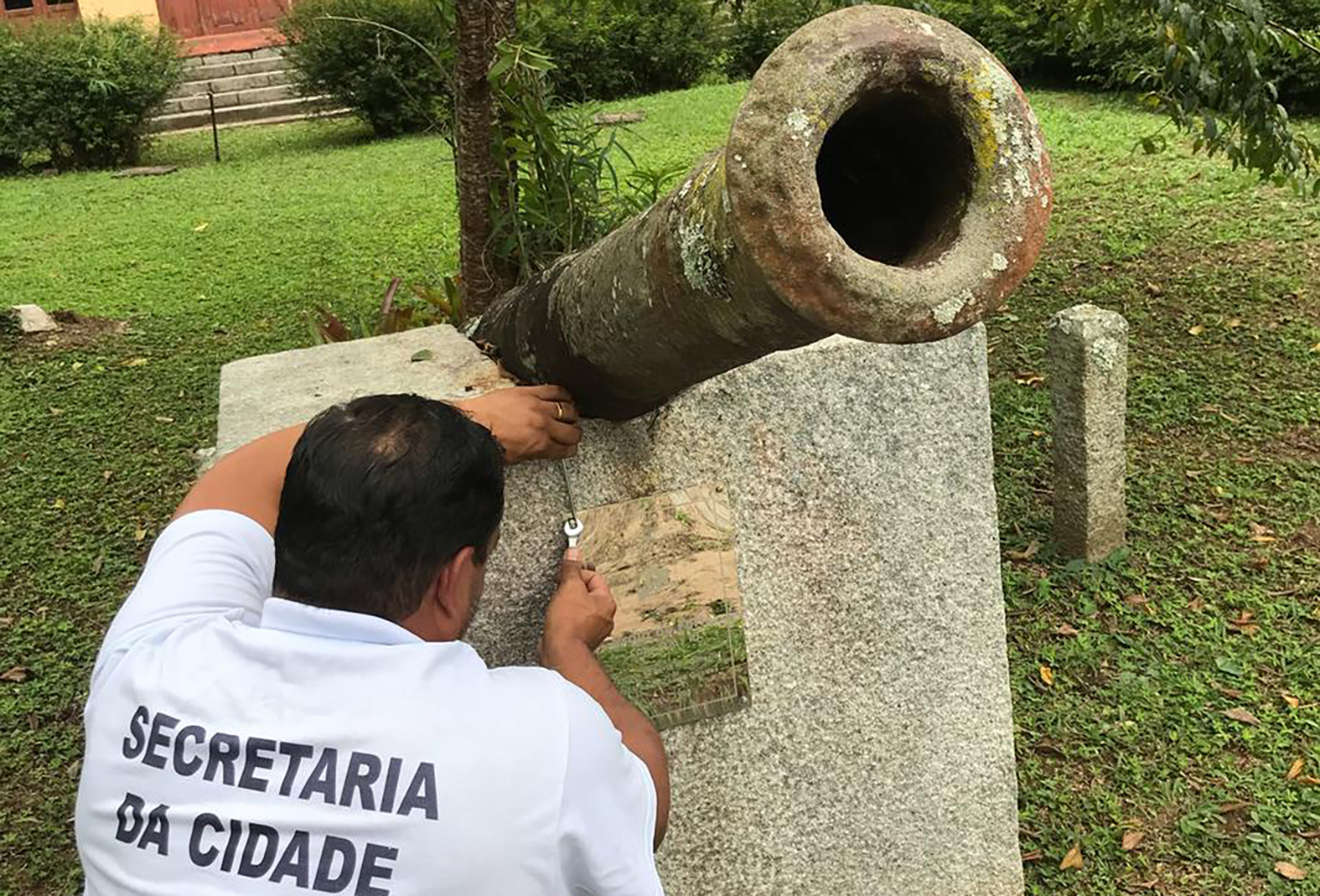 Após 72 anos, canhão histórico do Forte São Mateus retorna a Cabo Frio