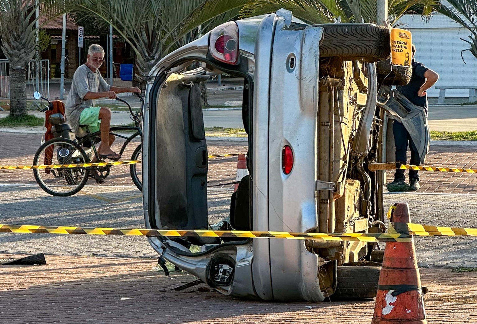Simulação nas ruas de Cabo Frio escancara riscos da imprudência no trânsito