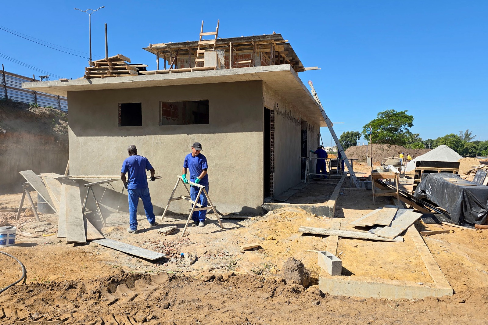 Estrutura do Parque da Ajuda de Cima começa a tomar forma