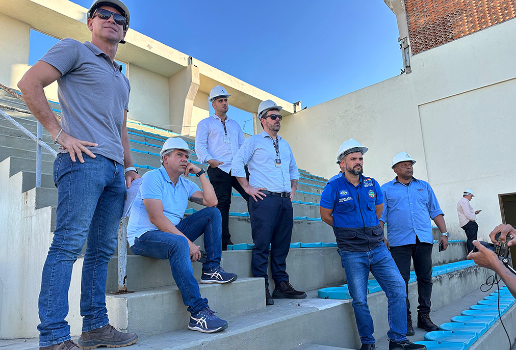 Reestruturação do Ginásio Alfredo Barreto avança no Portinho, Cabo Frio