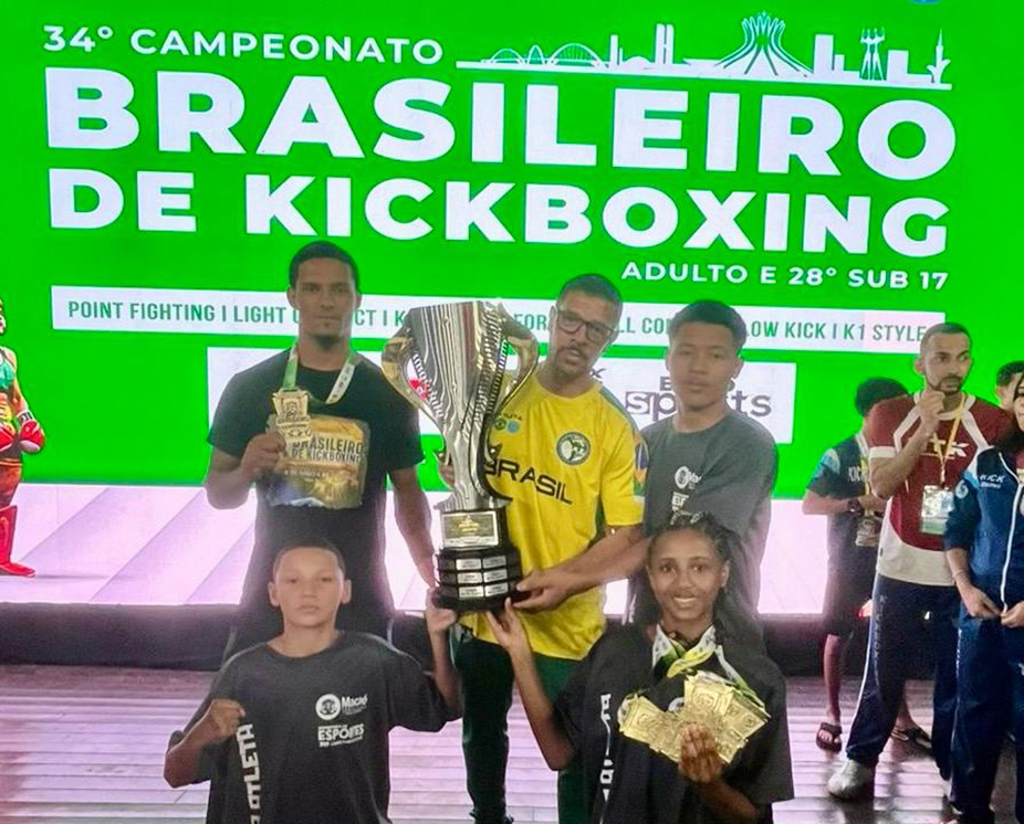 Macaense conquista ouro no kickboxing nacional e sul-americano