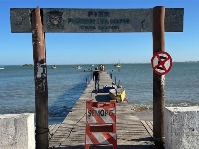 Píer da Boca da Barra, em Rio das Ostras, está ganhando ações de revitalização