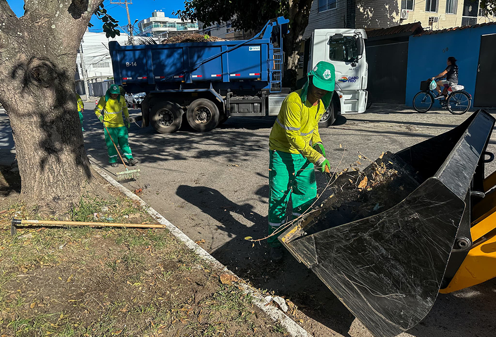 Força-tarefa semanal leva melhorias urbanas ao Braga, em Cabo Frio