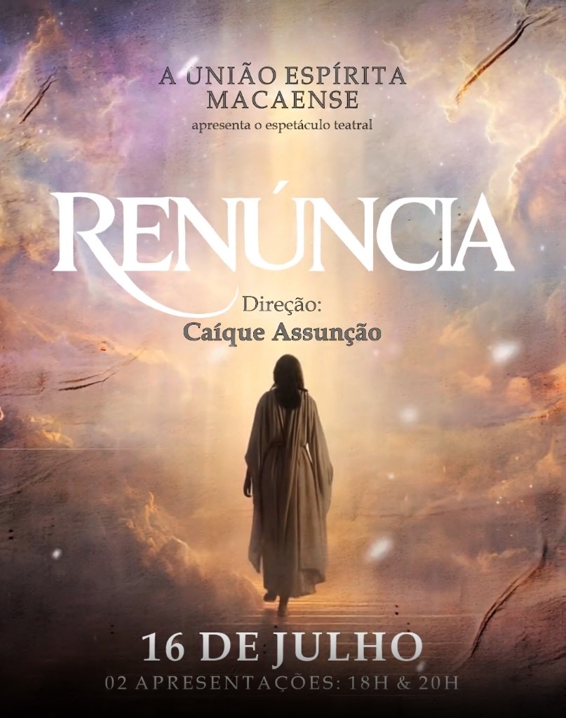 Macaé sedia espetáculo teatral “Renúncia” no próximo dia 16