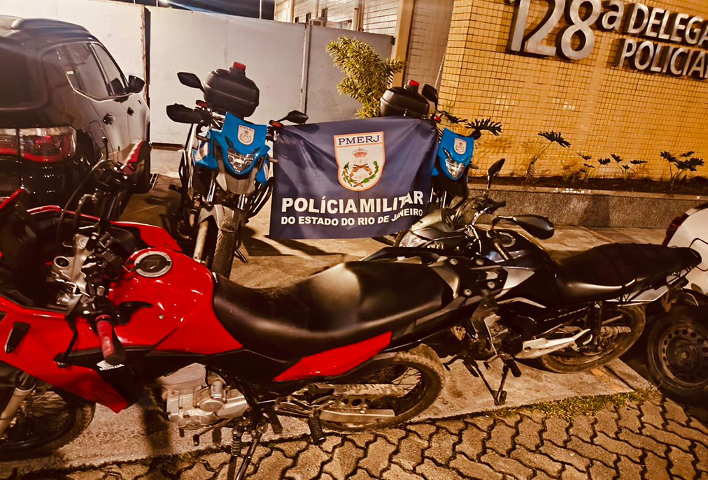Moto roubada em Rio das Ostras é recuperada pela PM com ajuda de rastreador do veículo