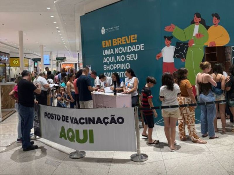 Campanha de imunização contra influenza segue nesse sábado, 5, no Plaza Rio das Ostras