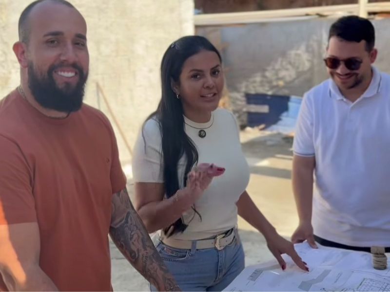 Obras de nova escola em Silva Jardim recebem visita da prefeita Maira Figueiredo