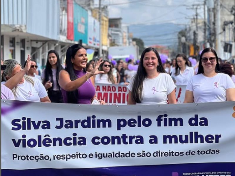 Programação do Agosto Lilás é encerrada com caminhada em Silva Jardim