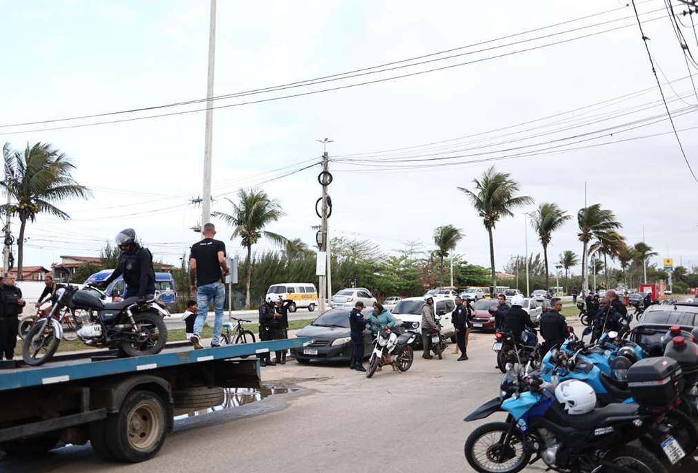 Fiscalização em Cabo Frio retira 12 motocicletas de circulação