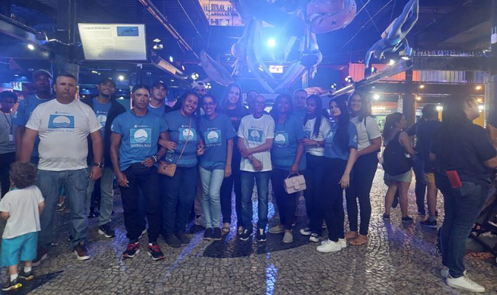 Visita ao AquaRio valoriza trabalho de profissionais de limpeza e manutenção das praias de Saquarema