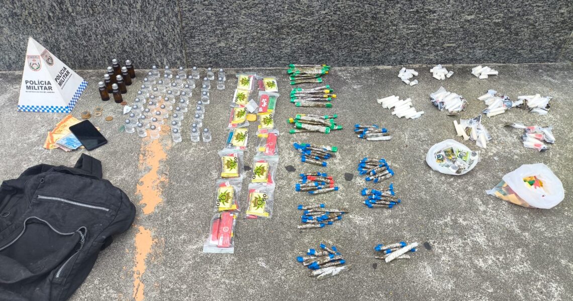 Suspeito é capturado com diversas drogas no bairro Nova Esperança em Rio das Ostras