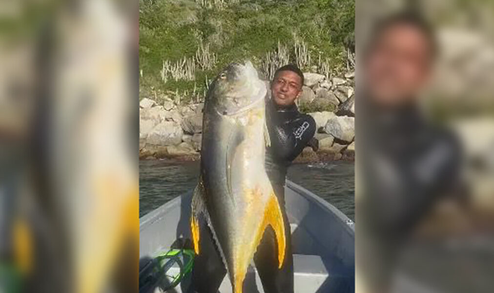 Xaréu de 28 quilos coloca Arraial do Cabo no centro das atenções
