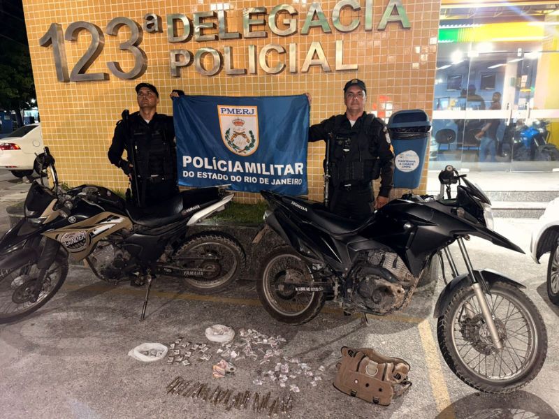 Polícia prende 2 homens por tráfico após ação no bairro do Lagomar, em Macaé