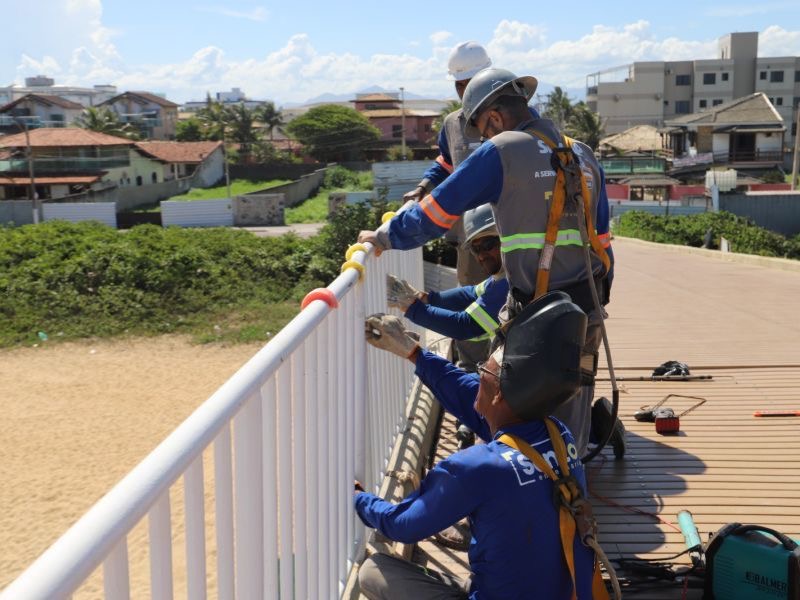 Reforma do Píer de Costazul, em Rio das Ostras, começa a entrar na fase final