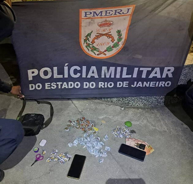 Cabo Frio registra prisão por tráfico após abordagem a carro de aplicativo