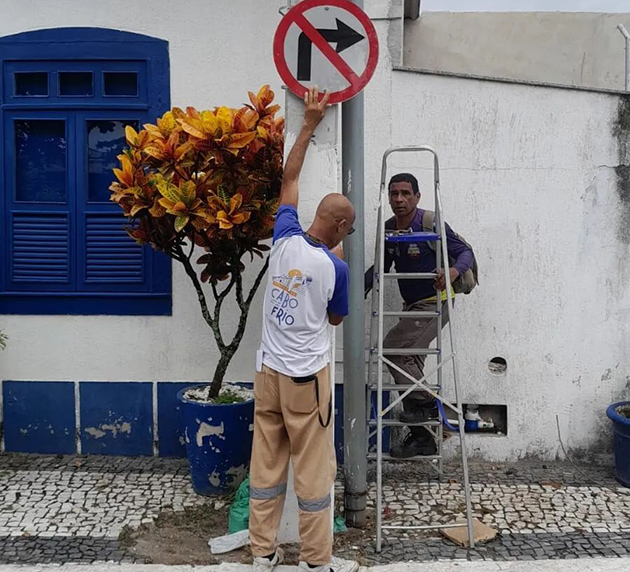 Cabo Frio altera sentidos de vias na Passagem e reforça sinalização