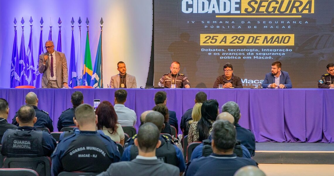 Macaé promove debates sobre segurança pública e fortalecimento da Guarda Municipal