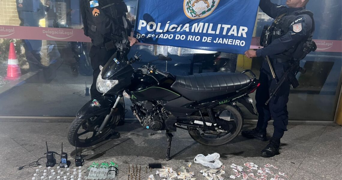 Suspeito tenta fugir, mas acaba preso com drogas no Parque Aeroporto em Macaé