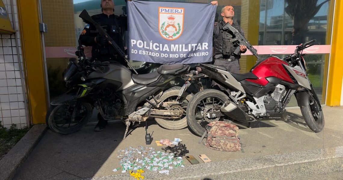 PM desarticula ponto do tráfico em Macaé e prende criminoso com extensa ficha policial