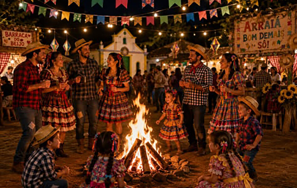Praça da Bandeira vira arraiá com shows, quadrilhas e comidas típicas