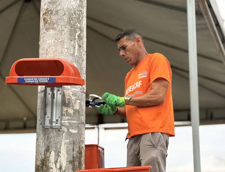 Cabo Frio começa a instalar 400 novas papeleiras em áreas movimentadas